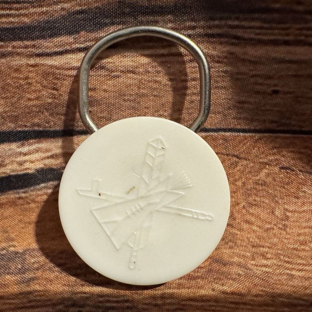 Vintage St. Labre Indian School Keychain Key Ring Fob Ashland MT Native American